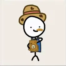 Gardener, a stickman in a straw hat holding a seed bag, from the developer's all-units YouTube Short